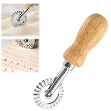 Italian Ravioli Mold, Wooden Handle Italian Ravioli Cutter, For Making Italian Ravioli, Pasta, Dumplings, Lasagna, Pierogi And Dough Rolling