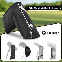 Dinosaur Style & Skull Cross Pattern Golf Putter Cover - Premium Blade Headcover With Soft Lining And Zipper Closure - Unisex Golf Accessory, Unique Father's Day Gift For Golf Enthusiasts, Golf Club Headcover - Multicolor - View 3