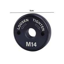 Placa de presión Universal para amoladora angular de rosca M14, accesorio de tuerca con brida para amoladora angular de liberación rápida para herramienta de sujeción de repuesto YIVG - 114 gramos - Ver 7