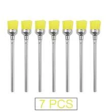 7PCS Nail Drill Cleaning Brush Set, Nail Dust Removal Cleaning Tool, Electric Nail File Milling Cutter Manicure Tool - Multicolor - View 16