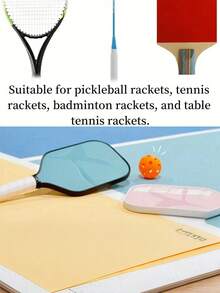 1/2/5pcs Personalized Racket Grip Tape - Customized Name/Text, Rubber Racket Handle - Perfect Gift For Tennis, Badminton, Fishing Rod - Universal Anti-Slip Replacement Handle Wrap, Enhances Grip And Shock Absorption, Suitable For Tennis, Table Tennis Players - Multicolor - View 3