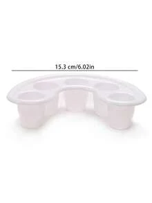 1pc Nail Art Five-Finger Separating Soaking Bowl, Plastic Soaking Bowl With 5 Holes, For Softening Cuticles And Removing Nail Polish (Nail Art Tool) - Multicolor - View 8