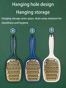 Double-Sided Coarse & Fine Julienne Slicer With Non-Slip Handle, Suitable For Cabbage, Potato, Cucumber, Carrot, Salad Preparation, Multi-Functional Shredder Tool, Cheese Grater, Metal Baking Utensil, Essential Kitchen Accessory For Cooking Enthusiasts - Multicolor - View 7