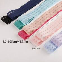 Chiffon Plaid Ribbon, DIY Handmade Bow Hair Accessories, Shoe Flower Craft Supplies, Gift Box Flower Packaging Ribbon - Multicolor - View 5