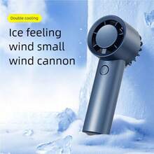 OBOVAY 2026 New Rechargeable Handheld Fan, Lithium Battery-Powered Personal USB Rechargeable Portable Fan For Indoor & Outdoor Use, Includes Power Cable, Button Control, Low Voltage Operation, Portable Fan,300mAh - Multicolor - View 1