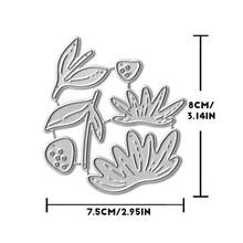1 pieza Troquelado de flor para scrapbooking - Ideal para manualidades de papel, elaboración de tarjetas, scrapbooking y decoración de álbumes DIY, el troquelado está hecho de metal resistente - multicolor - Ver 9