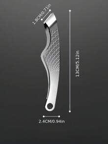 Premium Stainless Steel Wide Mouth Tweezer, Mustache Clip, Eyebrow Tweezer, Hair Removal Tool, Mustache Grooming Tool, Makeup Tool, Small Pendant - Silver - View 4