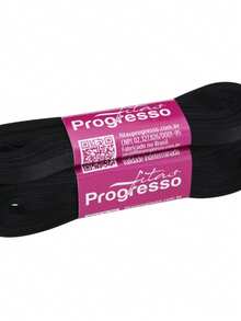 Satin Ribbon, 7mm Wide, In 10m Lengths. - BLACK(color 219) - View 1