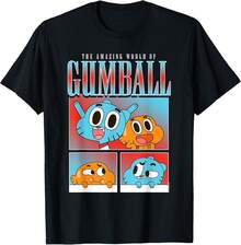 2026 Young Girls' Boys' T-Shirt  Gumball Watterson On Skateboard Black/White Crew Neck Short Sleeve T-Shirt Boys' T-Shirts Girls' T-Shirts Girls' Gifts Teenage Girls' Clothing Boys' Clothing Gifts For Teenage Boys Fresh Girlish Style T-Shirts Girls' Tops Girls' T-Shirts Girls' Clothing Boys' Clothing Girls' Clothing Children's New Year Gifts - 黑7 - 查看 8