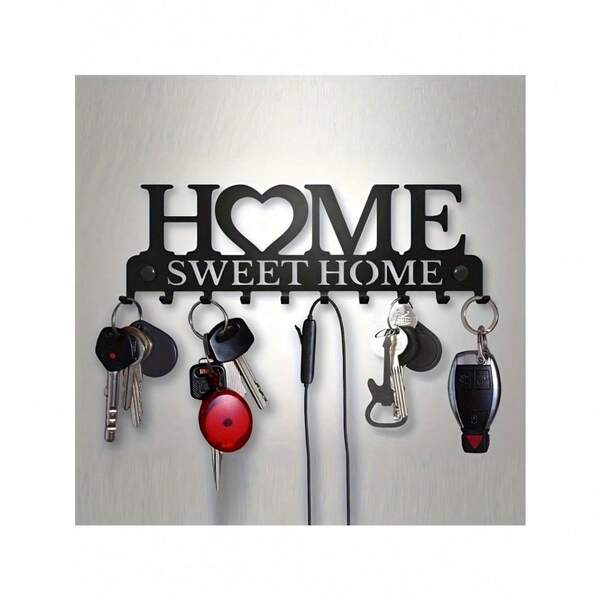 1 Pc Metal Hook Keychain Rack, Suitable For Front Door, Kitchen, Store, Office, Car, Vintage Decor,For Jewelry Making Crocheting Crafts Arts Backpack Decor,Luxury Handbag Accessory,Valentine's Day,Fashion Jewelry Accessories,Couples Birthday & Holiday Gifts,Suitable For Bag Charm Car Keys