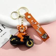 Warner Bros Fashion Tom And Jerry Keychains, Silicone Keychains, Cycling, Tom And Jerry Are Suitable Gifts For Family Members During The School Season - Multicolor - View 9