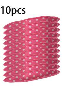 10件套柔软睡眠卷发器套装 - 弹性泡沫和海绵卷发器，适合所有发质的DIY造型和护发工具 - 彩色 - 查看 4