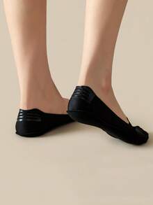 5双装女士夏季薄款船袜拖鞋硅胶防滑冰丝袜无缝隐形浅口透气袜 - 彩色 - 查看 14