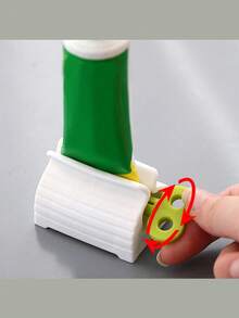 Slouchy Toothpaste Squeezer, Plastic Manual Toothpaste Dispenser, Creative Minimalist Toothpaste/Facial Cleanser Dispenser, Wall-Mounted Automatic Toothpaste Squeezer, Slouchy Gadget For Bathroom, Wall-Mounted Toothpaste Squeezer, Toothpaste Clip, Lotion Dispenser, Hands-Free Toothpaste Dispenser, Electric Toothbrush Holder Stand, Squeezer, Seamless Adhesive - Multicolor - View 7