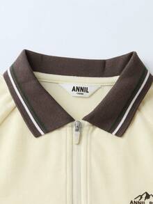 Annil Kids' Breathable And Moisture-Wicking Polo Shirt, New Spring Style, Versatile And Stylish T-Shirt - Tulip Yellow - View 4