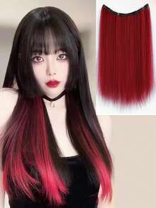 1pc Straight Hair Topper, Lightweight, Comfortable, Invisible, Seamless, Natural Hair Volume Increase, Clip-In Hair Extension, Hair Accessories For Women, Hair Piece, Head Accesssories - Multicolor - View 17