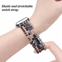 1pc Elastic Rope Strap Compatible With Apple Watch 38mm/42mm, Versatile Smartwatch Band - Multicolor - View 16