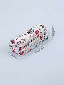 Boîte à rouge à lèvres à fleurs pour femmes avec miroir, support à rouge à lèvres, trousse de rangement cosmétique, étui de voyage pour maquillage, organisateur, sac vintage à motif floral pour l'organisation du maquillage - cadeau parfait pour les femmes - convient à un usage quotidien - cadeaux pour la fête des mères, design pliable élégant, multicolore, peut être offert comme cadeau de fête aux familles, amis, enseignants, amoureux, Noël, Saint-Valentin, trousse de maquillage - Multicolore - Voir 9