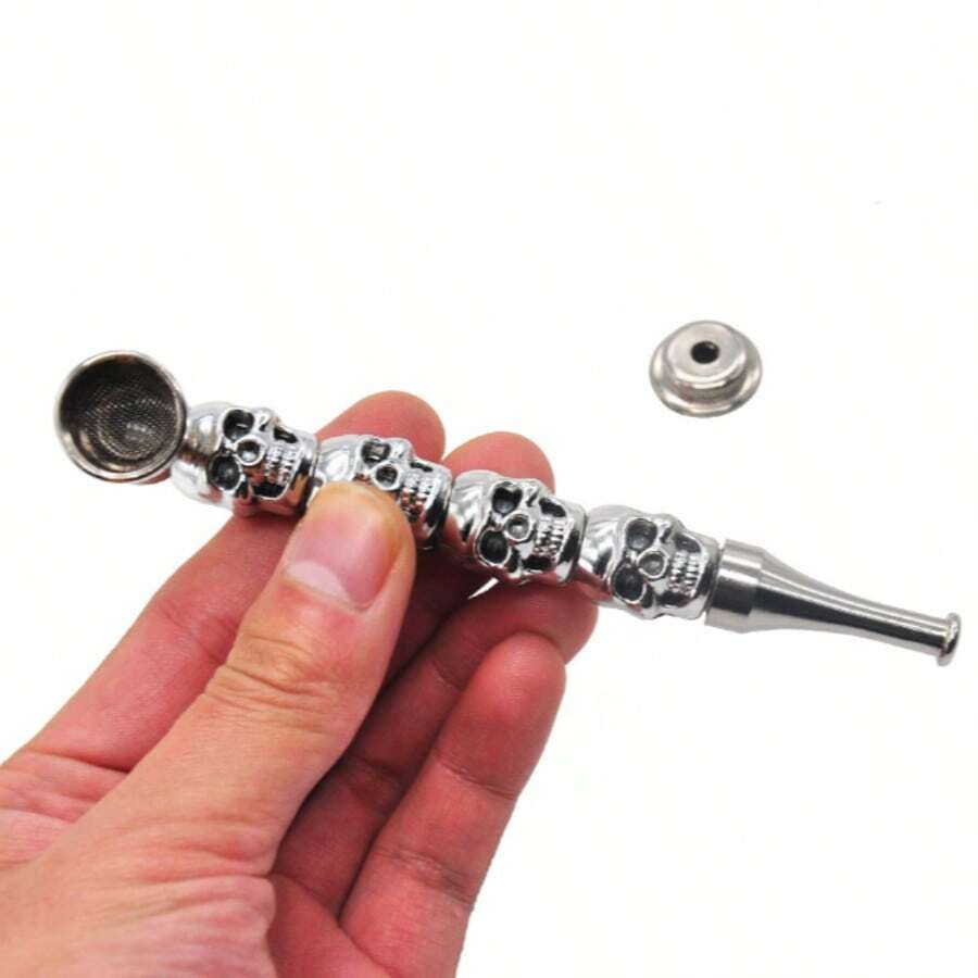 1 chiếc tẩu hút thuốc hình đầu lâu có thể tháo rời kèm bộ lọc và nắp đậy, có 2 màu để lựa chọn, món quà tuyệt vời nhất cho Ngày của Cha và các ngày lễ. - Nhiều màu - Xem 1