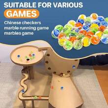 50PCS Canicas de Vidrio,16mm Canicas de Colores para Juegos Infantiles, Varios Estilos, Ideal para Niños a Partir de 5 años, Damas, Pinball, Decoración de Fiestas y Hogar(Mezcla 3 Colores),40978016 - Púrpura malva - Ver 2