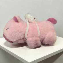 可爱水豚毛绒玩具，配有海龟背包 - 柔软聚酯纤维填充 - 卡哇伊水豚玩偶 - 送给孩子和收藏家的理想礼物 - 适合0-3岁儿童 - 彩色 - 查看 13