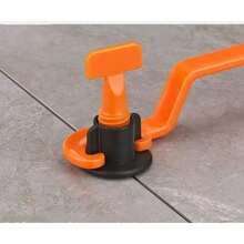 50 piezas/paquete Clips de nivelación de azulejos cerámicos, Sistema de nivelación de azulejos ajustable tipo T reutilizable, Conveniente para la instalación de azulejos, Herramienta de nivelación de azulejos para piso y pared - Unitalla - Ver 6
