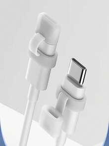 This Set Includes 2 Dust Plugs For Data Cable Interfaces, Available In Black And White Colors. These Charging Cable Interface Protectors Can Prevent Dust, Loss, And Electric Shock. Made Of Elastic Silicone, Compatible With Apple, Type-C, And Android Micro-USB Interfaces. Wear-Resistant Design, Reusable, Suitable For 99% Of Data Cable Interfaces. - Multicolor - View 3