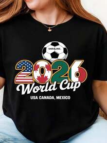 Com Fort Colors World Cup 2026 Shirt Retro Soccer Design USA Fan Gift - Đen 3 - Xem 11