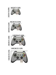 1 pieza Alfombra decorativa de consola de juegos de dibujos animados gris, alfombra decorativa, decoración de dormitorio, alfombra pequeña, alfombra, decoración del hogar, alfombra de sala de estar, alfombra pequeña de sala de estar, alfombra de dormitorio, decoración del hogar de sala de estar, alfombra para exteriores, alfombra lavable - Multicolor - Ver 7