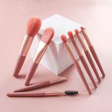 8pcs Makeup Brush Set, Ultra Soft Brushes For Blush, Eyeshadow, Foundation, Makeup Tools - A - View 3