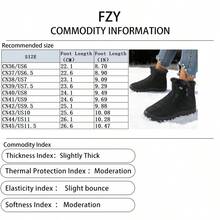 FZY 2026 Winter New Style Plush Thickened Warm Women's Snow Boots Soft-Soled Non-Slip Women's Outdoor Sports Shoes Outdoor Play Commuter All-Match Women's Shoes Multi-Color Optional,Winter Clothes For Women Essential Boots,Wearing Fashionable Black Boots OnValentine's Day,Valentine's Day -Themed Boots,EdgyElongate Women's Boots,Black Snow Boots - Suitable Boots For Brides To Wear At Weddings - màu đen - Xem 3
