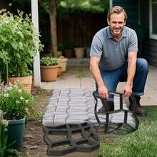 1/2 Pc Paver Mold DIY Garden Slab Mold Concrete Mold Slab Molds For Concrete, Irregular Shape - 1 Pcs - View 3