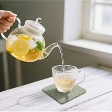 16pcs Coasters + 1pc Coaster Holder - Glass Coasters And Drink Coasters, Double-Sided Coasters, Non-Slip Coasters, Faux Leather Coasters, Leather-Style Coasters, Made Of High-Quality Faux Leather And Synthetic Leather, Suitable For Desktop Protection - Multicolor - View 5