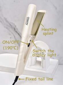 CRASTS 2-In-1 Straightening & Curling Hair Iron, Straightener & Curler, For Hair - White - View 6