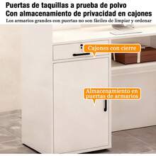 Recepcion Pequena Blanca 100x42x100cm, Compacta Y Versátil - Multicolor - Ver 5