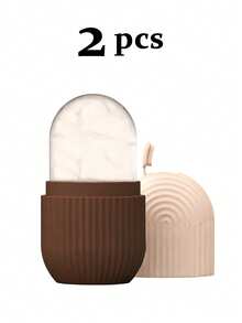 3/2/1件装硅胶冰敷按摩滚轮，硅胶面部按摩工具，西瓜冰敷滚轮，硅胶冰滚轮，面部按摩冰模，条纹面部冰滚轮，冰滚轮面部按摩器。适用于面部、眼部和颈部；冰敷护肤，居家面部护理配件。 - 彩色 - 查看 15