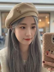 Cartoon Bear Casual Polyester (Polyester) Beret Hat For Daily Wear - Multicolor - View 5