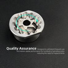 Conical Grinder Burr Set Replacement Cone Millstone Burrs Grinding Compatible With Old Jura Espresso Machines - Silver - View 7