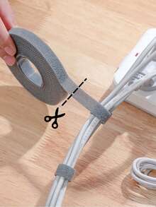 1 dây buộc cáp tái sử dụng, kích thước: 1m/3m/5m, thích hợp để sắp xếp dây cáp máy tính để bàn, cố định dây ổ cắm, bó dây cáp thùng máy tính, v.v. Dây buộc cáp đa năng/Dây sắp xếp dây cáp/Dây buộc cáp tái sử dụng/Đồ dùng học tập/Dây đeo - Một kích thước phù hợp với tất cả - Xem 1