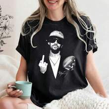 Bad1 Bunny Football Shirt, Bad1 Benito Shirt, Bad1 Bunny Bowl 2026 Halftime Show Shirt - 黑色 - 查看 2