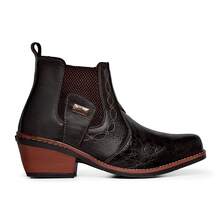 Men's Country Ankle Boots Genuine Leather - Negro - Ver 5