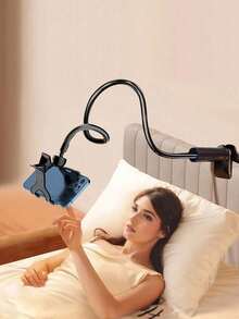 4pcs Flexible Plastic Long Arm Universal Phone Holder Stand, Black - Multicolor - View 7