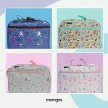 Lonchera escolar para niñas y niños marca Mangos | Lonchera grande con amplio espacio de almacenamiento y diseños únicos | Loncheras para el almuerzo con asa ajustable | Selva (verde claro),40963922 - Albaricoque - Ver 2