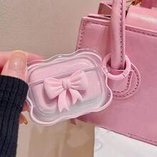 Ruffled Pink Ombre Bow Earphone Case Compatible With Apple 1/2/Pro/3 - Baby Pink - View 1