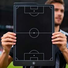 8.5/16-Inch LCD Electronic Football Tactics Training Board, Basketball Tactics Board, Digital Strategy Marker Board, Football Dedicated Teaching Blackboard, With Pen, Reusable Dustless Ink-Free Football/Basketball Tactics Board, Suitable For Sports Football And Basketball Training, Strategy Planning, Christmas/Birthday Gift For Football And Basketball Players And Sports Enthusiasts - Black - View 2