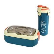 2pcs Bento Box With Water Bottle, Large 4-Compartment Lunch Box With Spoon, Fork And Sauce Container, Microwave , Suitable For Work, Commute, Students - Lunchbox + Water Bottle - View 17