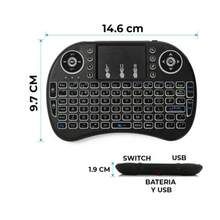 mini teclado inalambrico touchpad Español Tv Box - Albaricoque - Ver 4