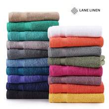 LANE LINEN Toallas de Baño Grandes para - 100% Algo uego 4 Secado Rapido Tamaño Grande otel 28x 54 Gris F - 01 Gris frío - Ver 7