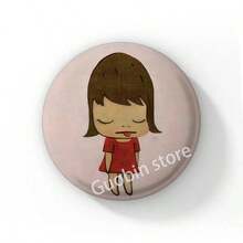 58mm Pop Art Creative Yoshitomo Nara Lapel Pins Backpack Clothes Jewelry Accessories Cartoon Round Brooch Button Badge Fans Collection Gifts - 58 mm - View 22