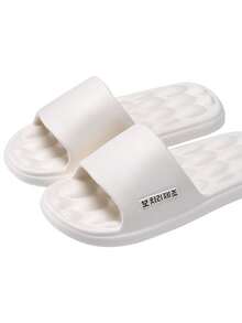 古法东方穴位按摩鞋，行走时可按摩，家居鞋，女士拖鞋，平底鞋，情侣鞋，软底酒店浴室女士平底沙滩鞋 - 白色 - 查看 5